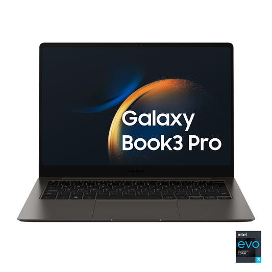 Samsung Galaxy Book3 Pro 14" Intel EVO i5 13th Gen 8GB 512GB Graphite, Intel® Core™ i5, 35,6 cm (14"), 2880 x 1800 Pixel, 8 GB, 512 GB, Windows 11 Home