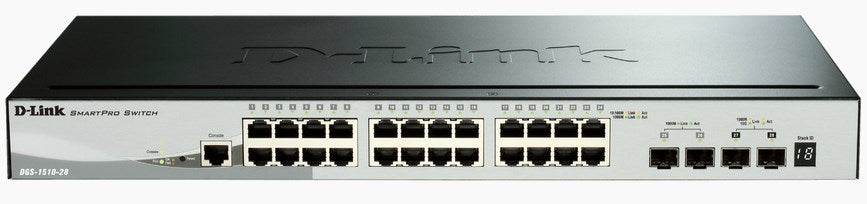 D-Link DGS-1510, Gestito, L3, Gigabit Ethernet (10/100/1000), Full duplex, Montaggio rack