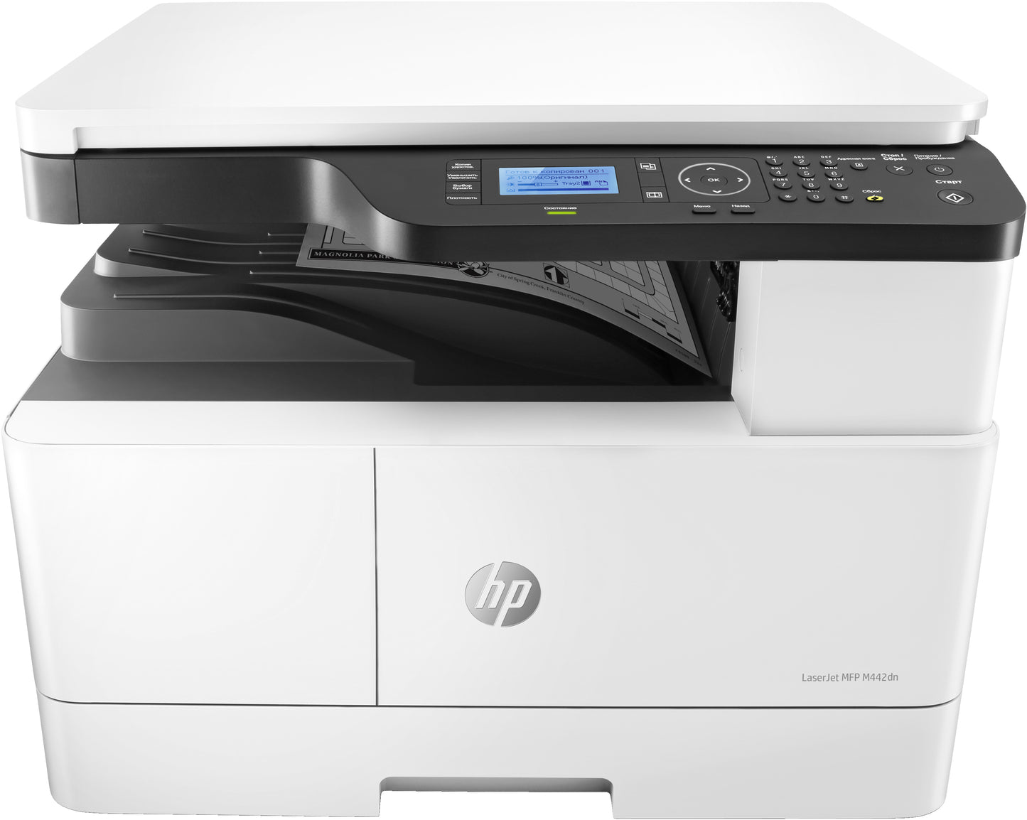 HP LaserJet M442dn, Laser, Mono stampa, 1200 x 1200 DPI, Mono copia, A3, Nero, Bianco