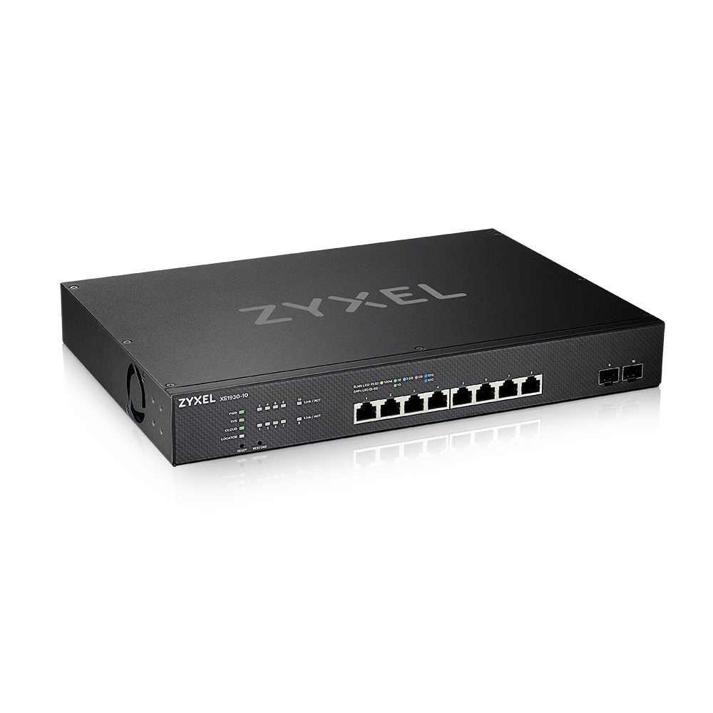 Zyxel XS1930-10-ZZ0101F, Gestito, L3, 10G Ethernet (100/1000/10000), Montaggio rack