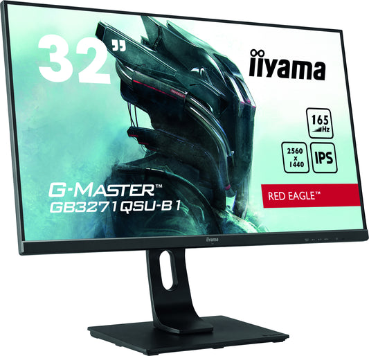 iiyama G-MASTER GB3271QSU-B1, 80 cm (31.5"), 2560 x 1440 Pixel, Wide Quad HD, LED, 1 ms, Nero