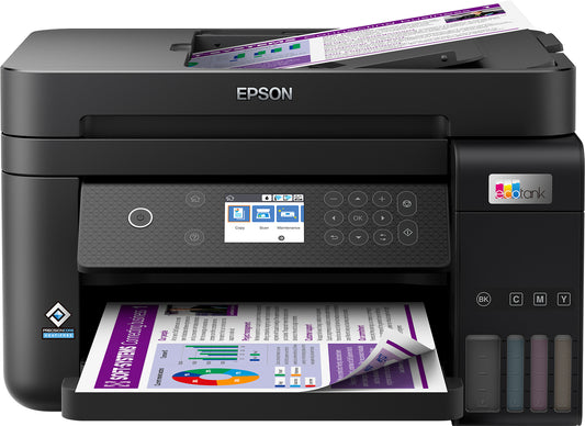 Epson EcoTank ET-3850, Ad inchiostro, Stampa a colori, 4800 x 1200 DPI, A4, Stampa diretta, Nero