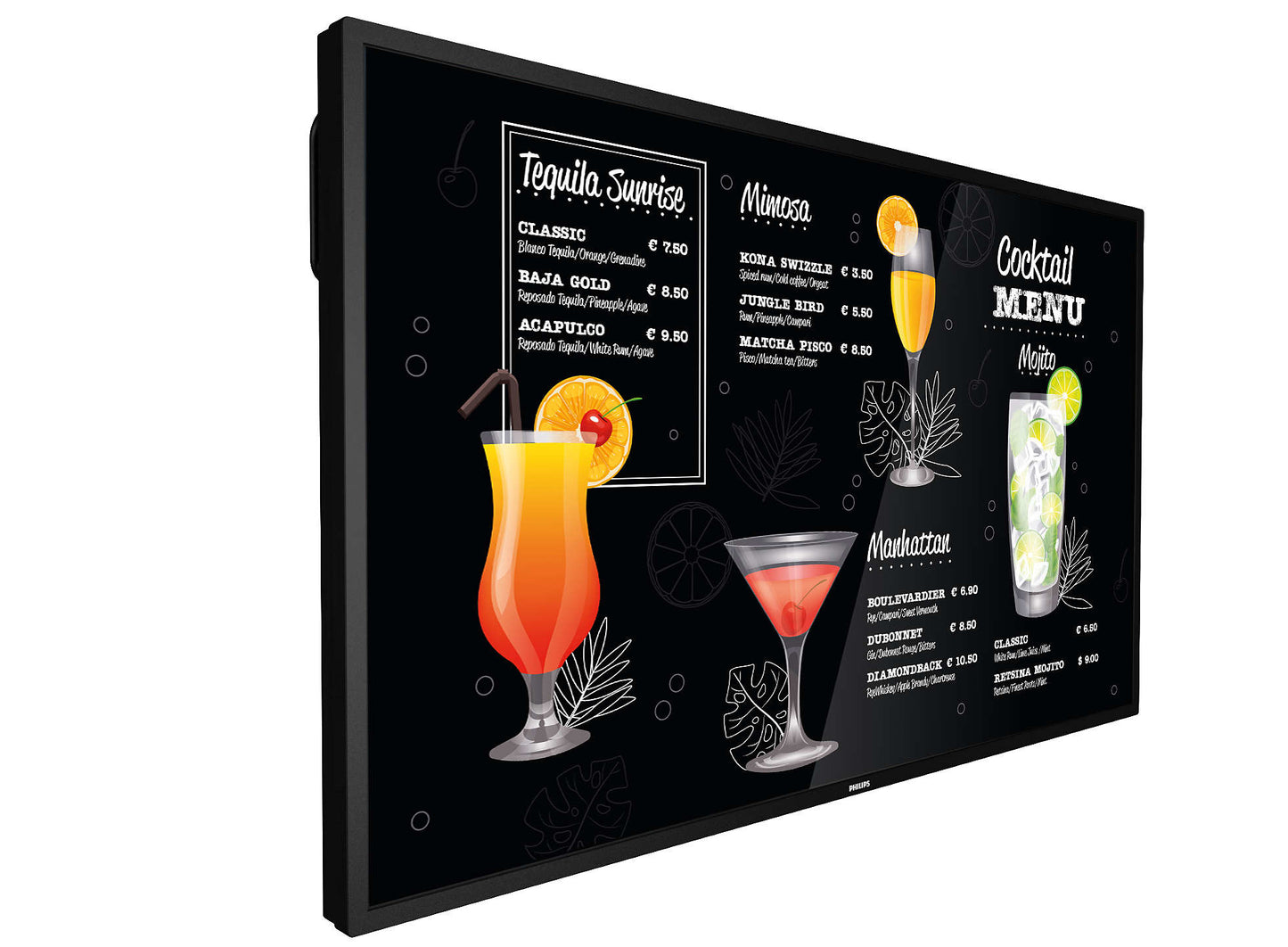 Philips Signage Solutions P-Line, Pannello piatto per segnaletica digitale, 139,7 cm (55"), VA, 3840 x 2160 Pixel