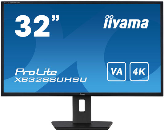 iiyama ProLite XB3288UHSU-B5, 80 cm (31.5"), 3840 x 2160 Pixel, 4K Ultra HD, LCD, 3 ms, Nero