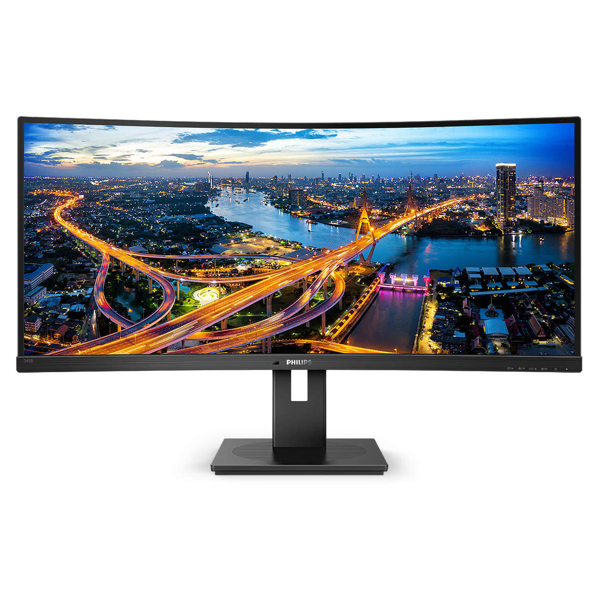 Philips B Line 345B1C/00, 86,4 cm (34"), 3440 x 1440 Pixel, Quad HD, LCD, 4 ms, Nero