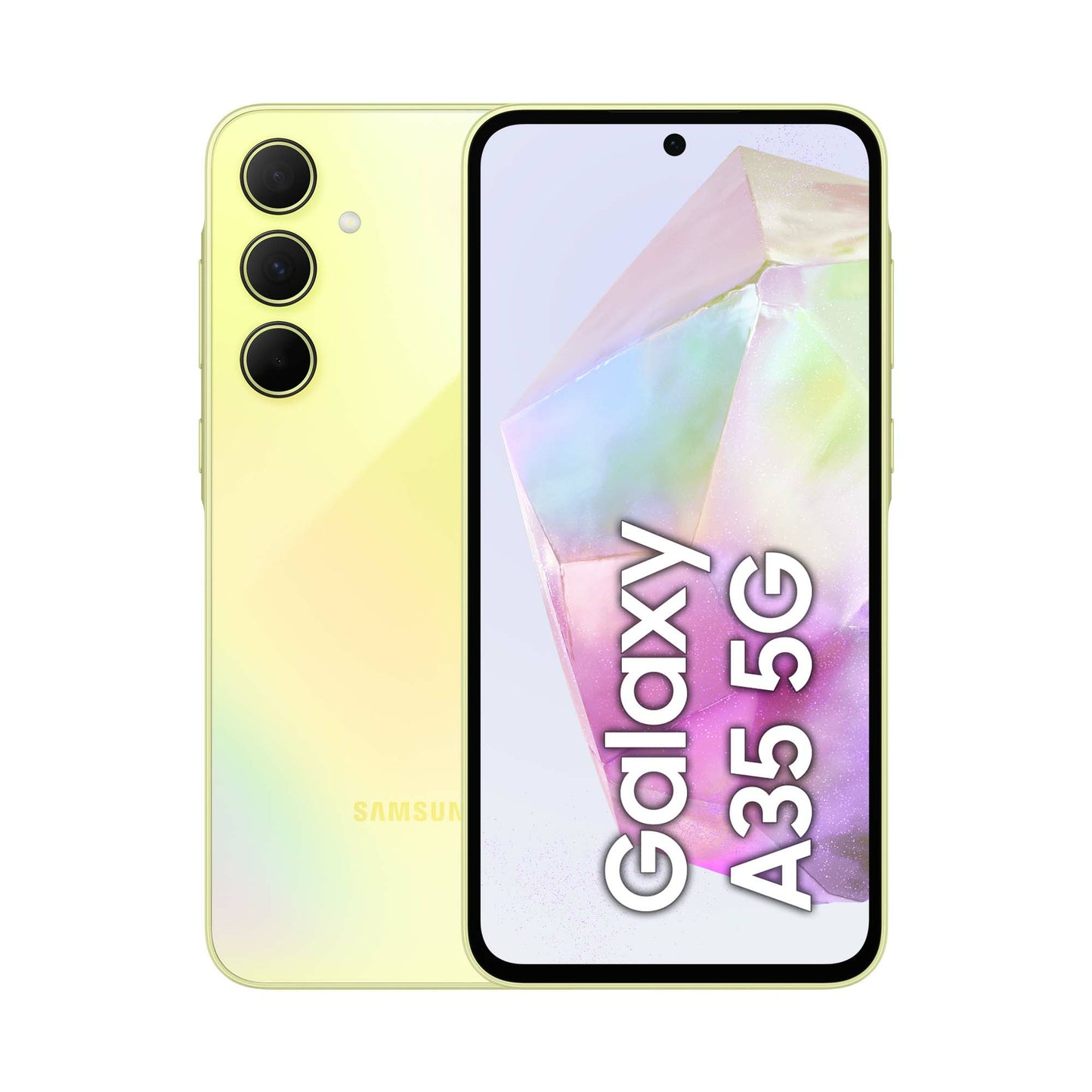 Samsung Galaxy A35 5G Display FHD+ Super AMOLED 6.6”, Android 14, 6GB RAM, 128GB, Dual SIM, Batteria 5.000 mAh, Awesome Lemon, 16,8 cm (6.6"), 6 GB, 128 GB, 50 MP, Android 14, Giallo